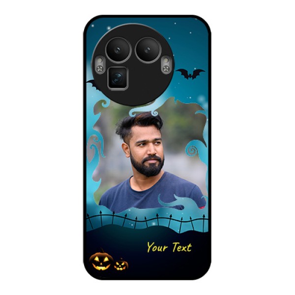 Realme GT 8 Pro Custom Glass Phone Case - Halloween Frame Design
