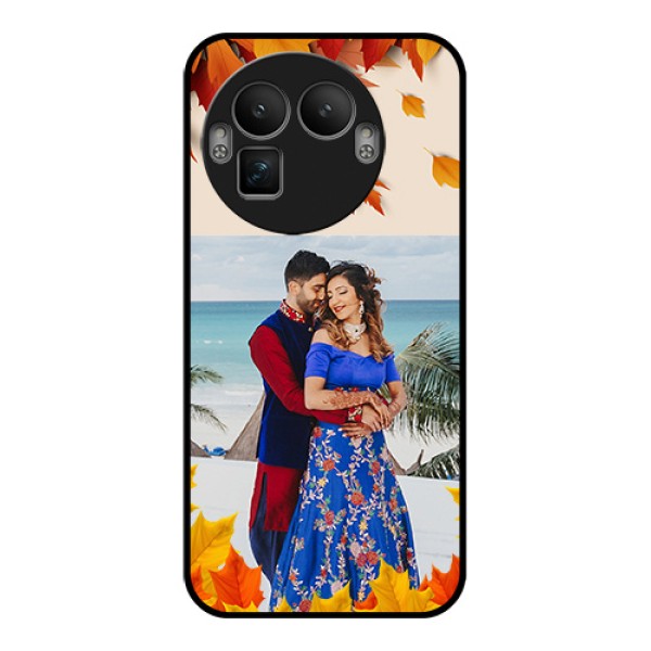 Realme GT 8 Pro Custom Glass Phone Case - Autumn Maple Leaves Design