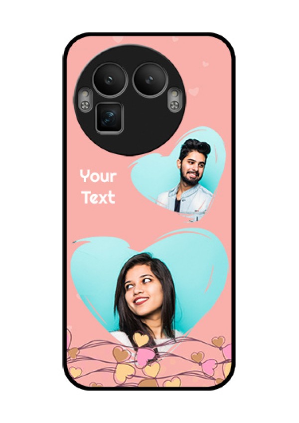 Realme GT 8 Pro Custom Glass Phone Case - Love Doodle Design