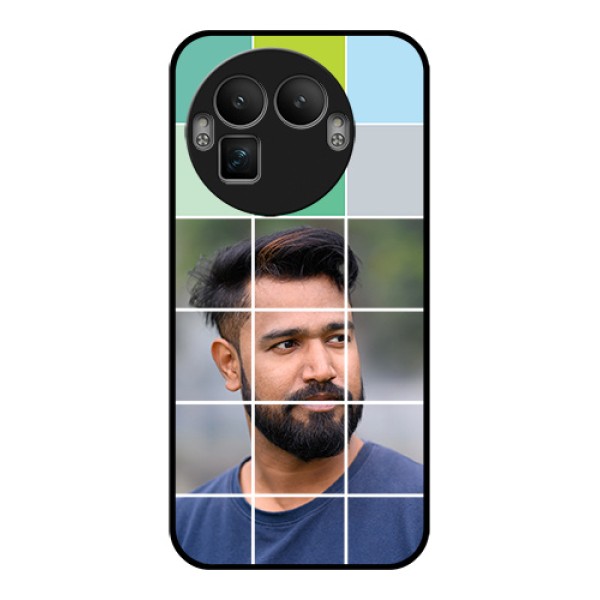 Realme GT 8 Pro Custom Glass Phone Case - With White Box Pattern Realme GT 8 Pro Custom Glass Phone Case - With White Box Pattern