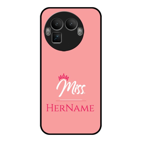 Realme GT 8 Pro Custom Glass Phone Case - Mrs With Name Design