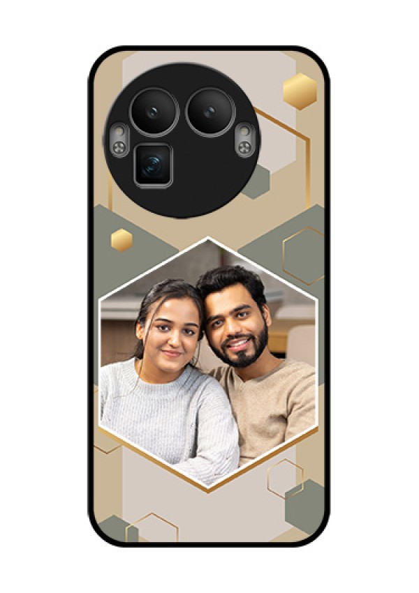 Realme GT 8 Pro Custom Glass Phone Case - Stylish Hexagon Pattern Design