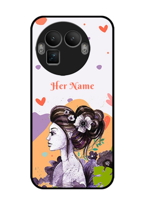 Realme GT 8 Pro Custom Glass Phone Case - Woman And Nature Design