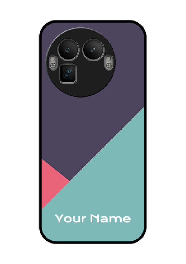 Realme GT 8 Pro Custom Glass Phone Case - Tri Color Abstract Design