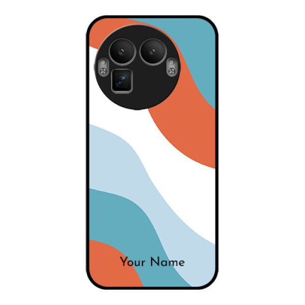 Realme GT 8 Pro Custom Glass Phone Case - Coloured Waves Design