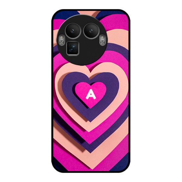 Realme GT 8 Pro Custom Glass Phone Case - Cute Heart Pattern Design Realme GT 8 Pro Custom Glass Phone Case - Cute Heart Pattern Design
