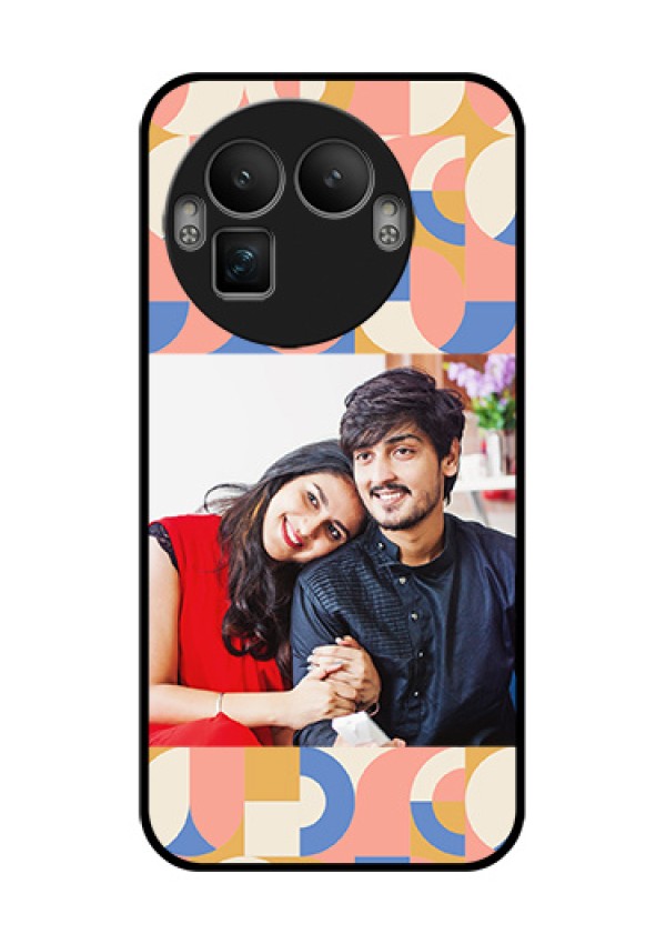 Realme GT 8 Pro Custom Glass Phone Case - Semi - Circle Maze Pattern Design