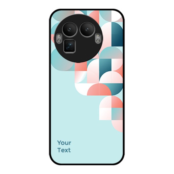Realme GT 8 Pro Custom Glass Phone Case - Stylish Semi - Circle Pattern Design Realme GT 8 Pro Custom Glass Phone Case - Stylish Semi - Circle Pattern Design