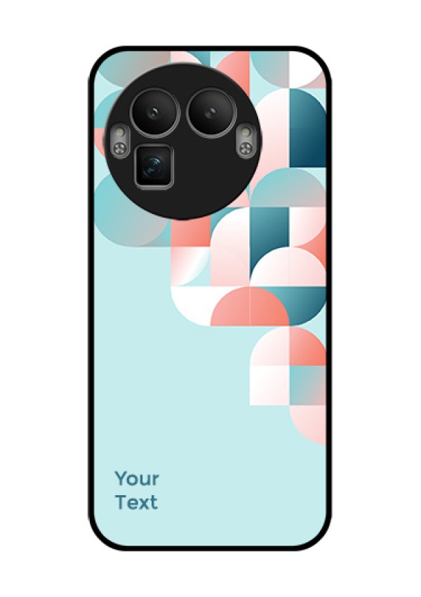 Realme GT 8 Pro Custom Glass Phone Case - Stylish Semi - Circle Pattern Design