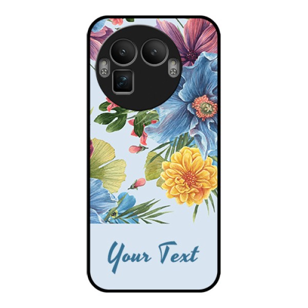 Realme GT 8 Pro Custom Glass Phone Case - Stunning Watercolored Flowers Painting Design Realme GT 8 Pro Custom Glass Phone Case - Stunning Watercolored Flowers Painting Design