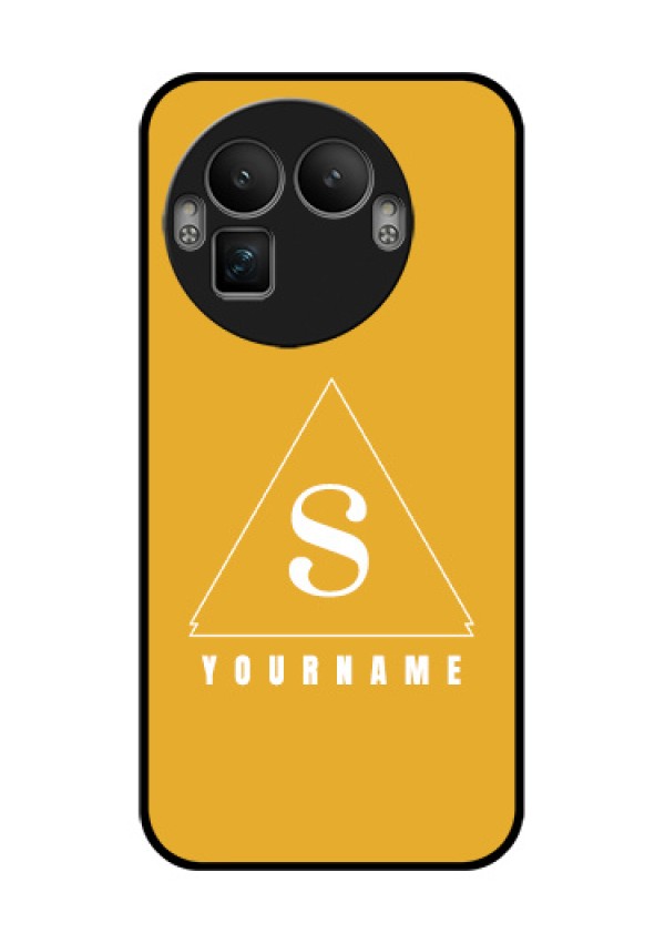 Realme GT 8 Pro Custom Glass Phone Case - Simple Triangle Design