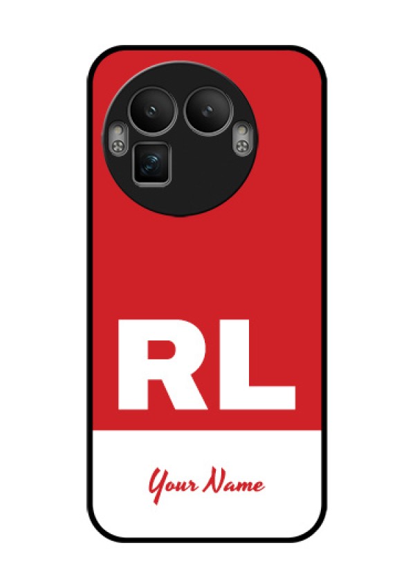 Realme GT 8 Pro Custom Glass Phone Case - Dual Tone Custom Text Design