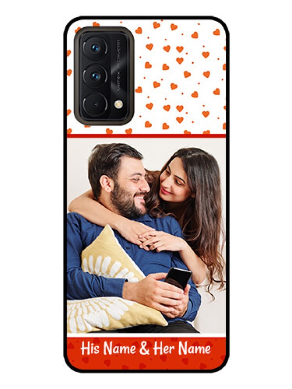 Custom Realme GT Master Custom Glass Phone Case - Orange Love Symbol Design