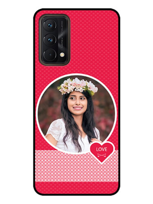 Custom Realme GT Master Personalised Glass Phone Case - Pink Pattern Design