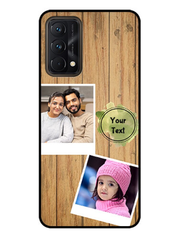 Custom Realme GT Master Custom Glass Phone Case - Wooden Texture Design