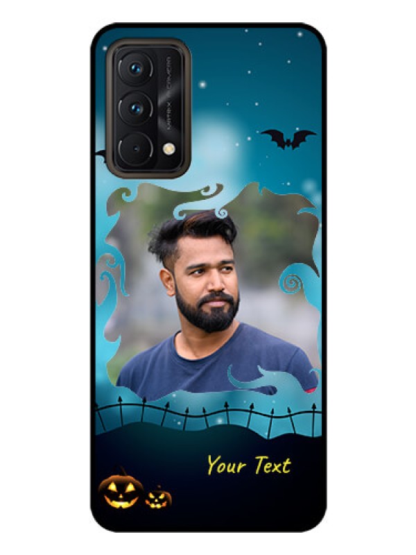 Custom Realme GT Master Custom Glass Phone Case - Halloween frame design