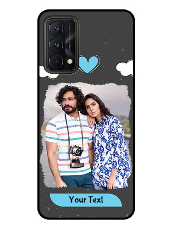 Custom Realme GT Master Custom Glass Phone Case - Splashes with love doodles Design