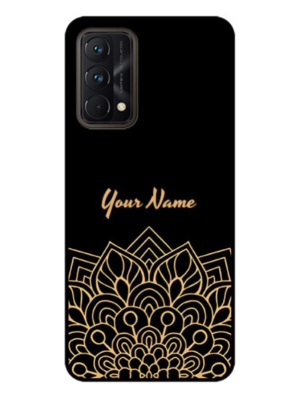Custom Realme Gt Master Edition Custom Glass Phone Case - Golden mandala Design