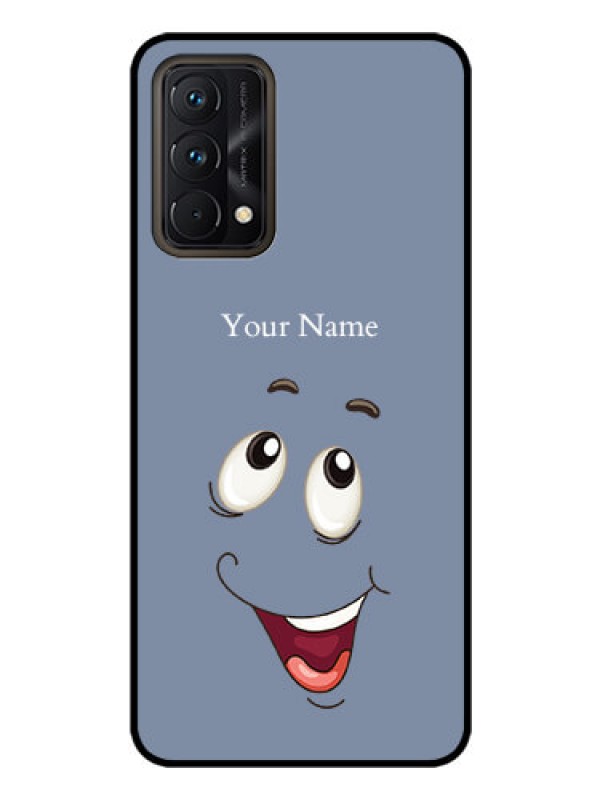 Custom Realme Gt Master Edition Photo Printing on Glass Case - Laughing Cartoon Face Design