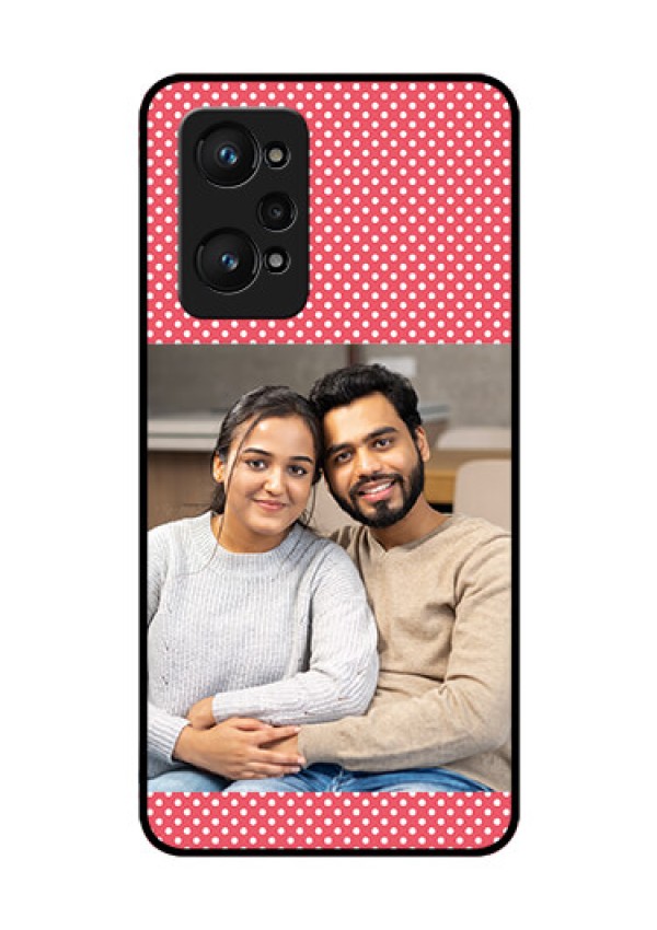 realme GT Neo 2 5G Custom Glass Phone Case - White Dotted Design