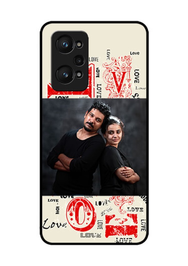 realme GT Neo 2 5G Photo Printing on Glass Case - Trendy Love Design Case