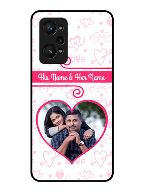 Custom realme GT Neo 2 5G Personalized Glass Phone Case - Heart Shape Love Design
