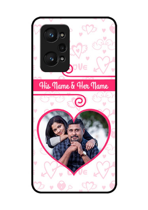 realme GT Neo 2 5G Personalized Glass Phone Case - Heart Shape Love Design