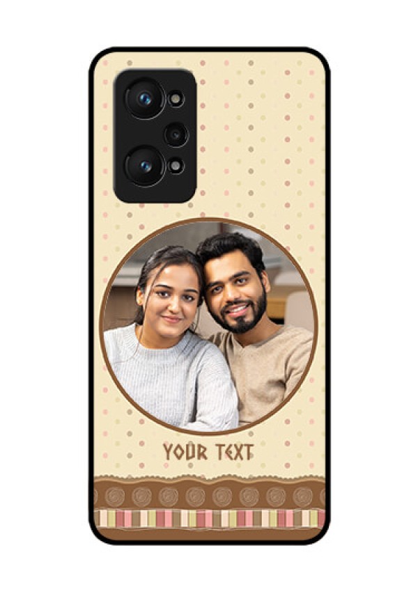 realme GT Neo 2 5G Custom Glass Mobile Case - Brown Dotted Mobile Case Design