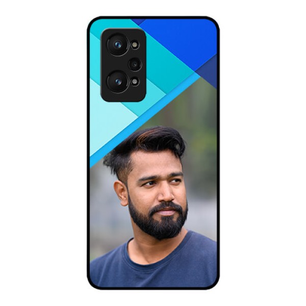 realme GT Neo 2 5G Custom Glass Phone Case - Blue Pattern Design