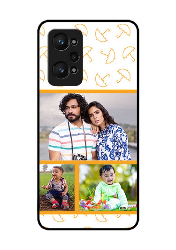 realme GT Neo 2 5G Custom Glass Mobile Case - Yellow Pattern Design