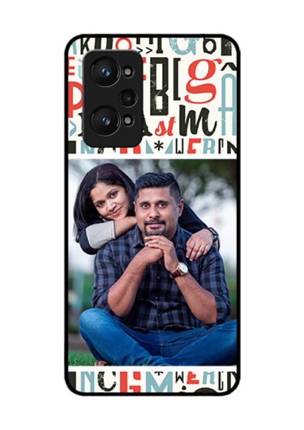 realme GT Neo 2 5G Personalized Glass Phone Case - Alphabet Design
