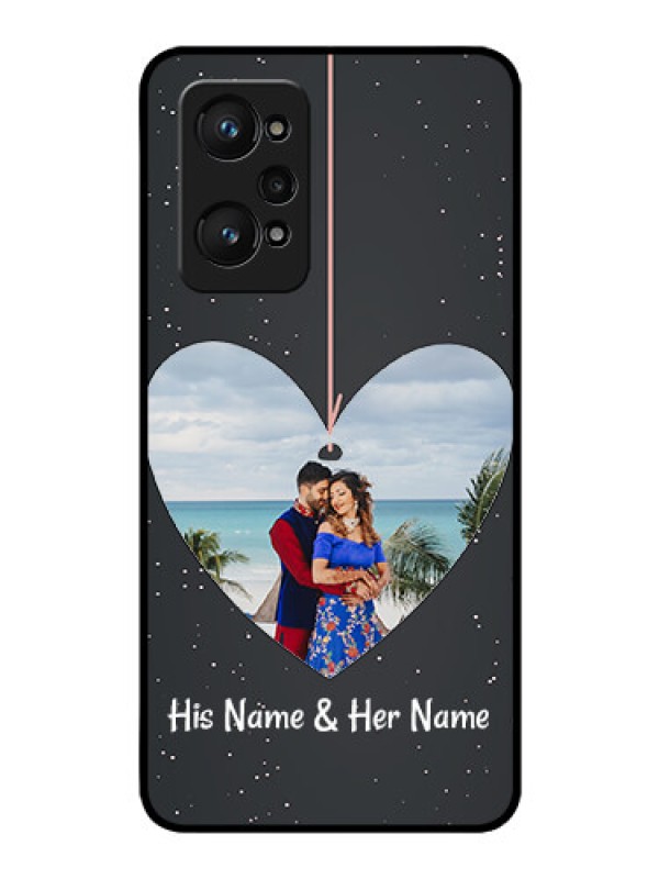 Custom realme GT Neo 2 5G Custom Glass Phone Case - Hanging Heart Design