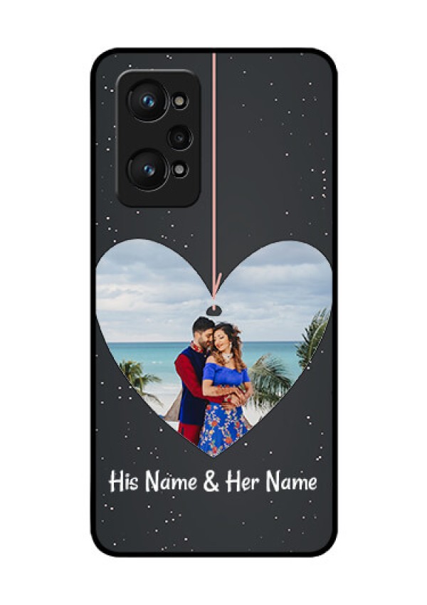 realme GT Neo 2 5G Custom Glass Phone Case - Hanging Heart Design