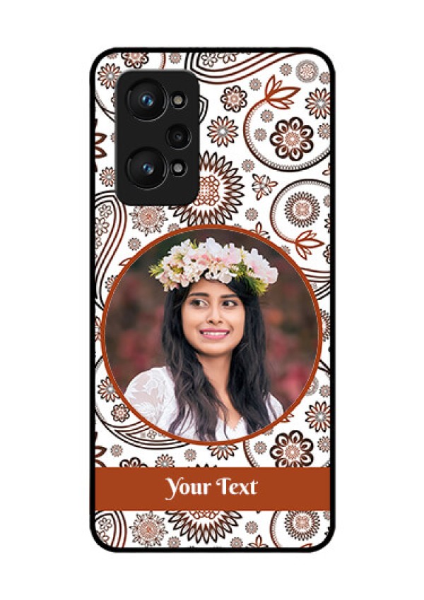 realme GT Neo 2 5G Custom Glass Mobile Case - Abstract Flower Design
