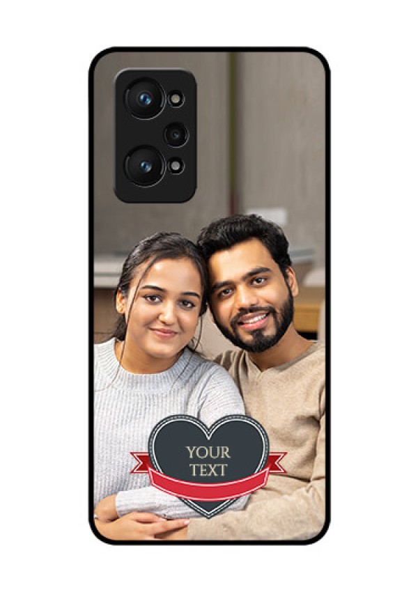 realme GT Neo 2 5G Custom Glass Phone Case - Just Married Couple Design