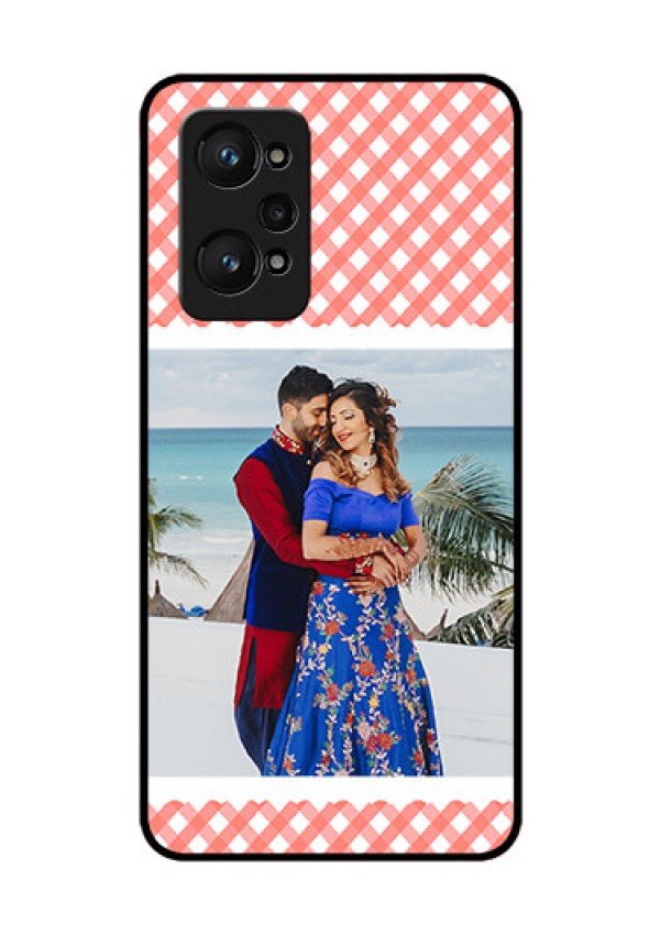 realme GT Neo 2 5G Personalized Glass Phone Case - Pink Pattern Design
