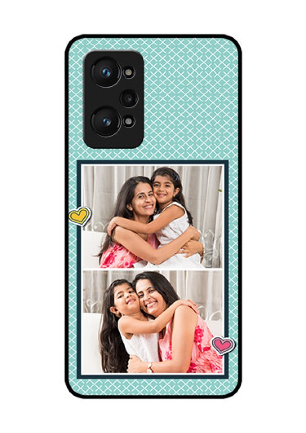 realme GT Neo 2 5G Custom Glass Phone Case - 2 Image Holder with Pattern Design