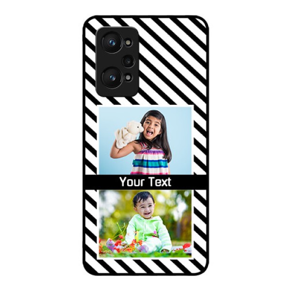 realme GT Neo 2 5G Photo Printing on Glass Case - Black And White Stripes Design realme GT Neo 2 5G Photo Printing on Glass Case - Black And White Stripes Design