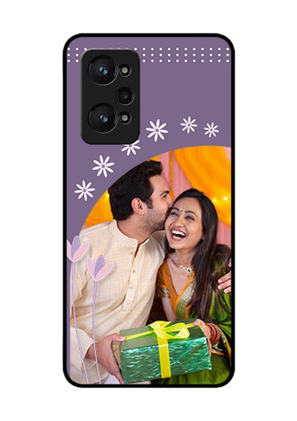realme GT Neo 2 5G Custom Glass Mobile Case - Lavender flowers design