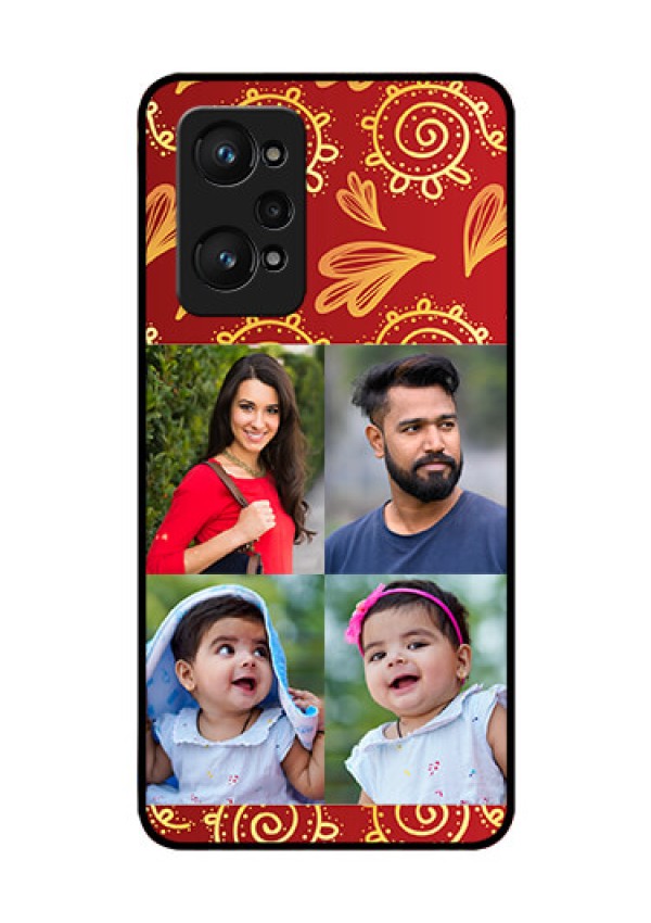 realme GT Neo 2 5G Photo Printing on Glass Case - 4 Image Traditional Design