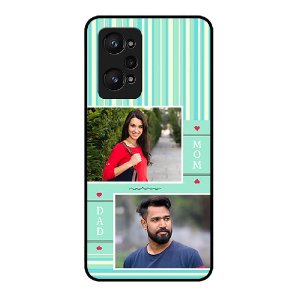 realme GT Neo 2 5G Custom Glass Phone Case - Mom & Dad Pic Design