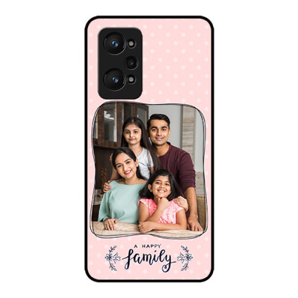 realme GT Neo 2 5G Custom Glass Phone Case - Family with Dots Design