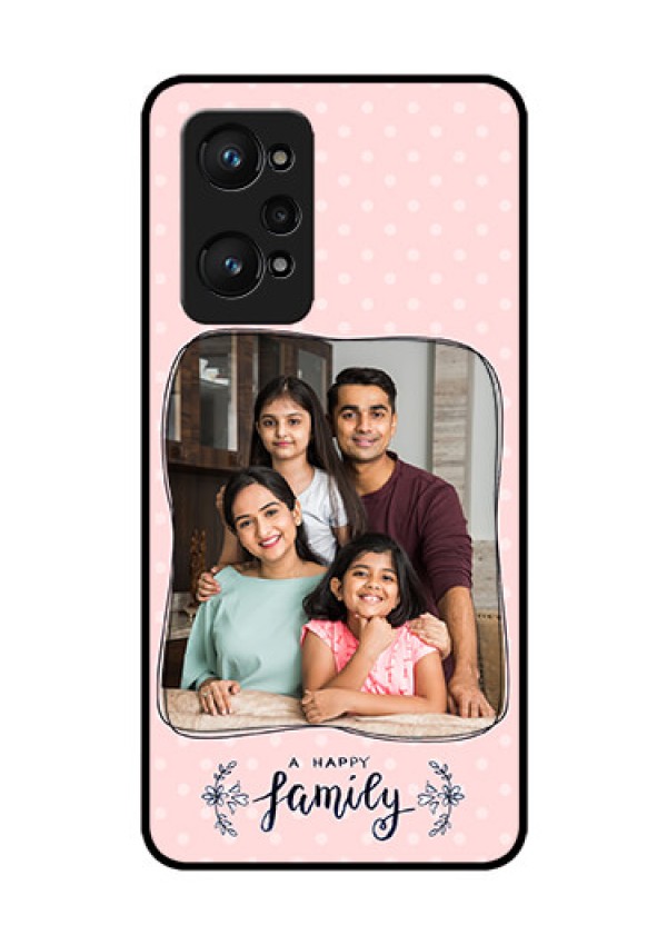 realme GT Neo 2 5G Custom Glass Phone Case - Family with Dots Design