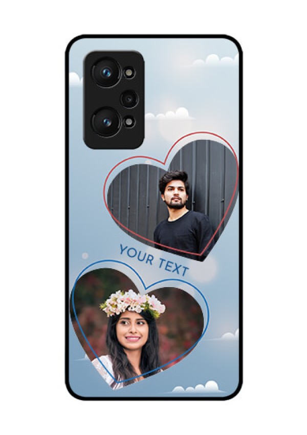 realme GT Neo 2 5G Custom Glass Mobile Case - Blue Color Couple Design