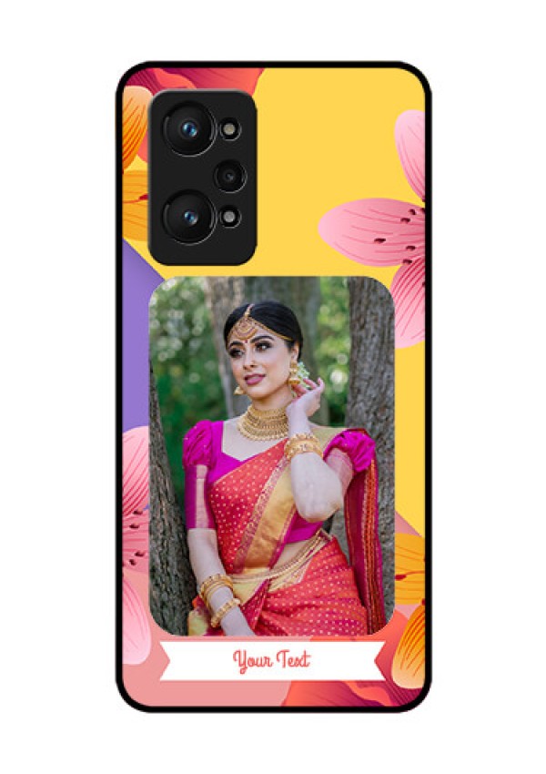 realme GT Neo 2 5G Custom Glass Mobile Case - 3 Image With Vintage Floral Design