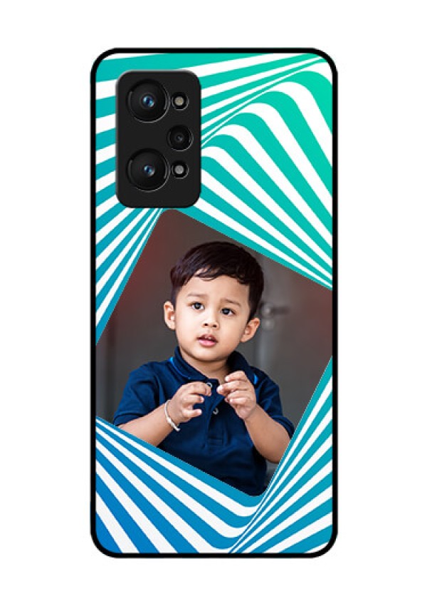 realme GT Neo 2 5G Personalized Glass Phone Case - Abstract Spiral Design