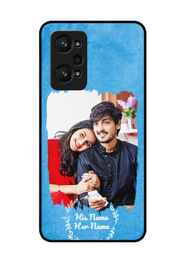 Realme Gt Neo 2 5G Custom Glass Phone Case - Blue Color Vintage Design