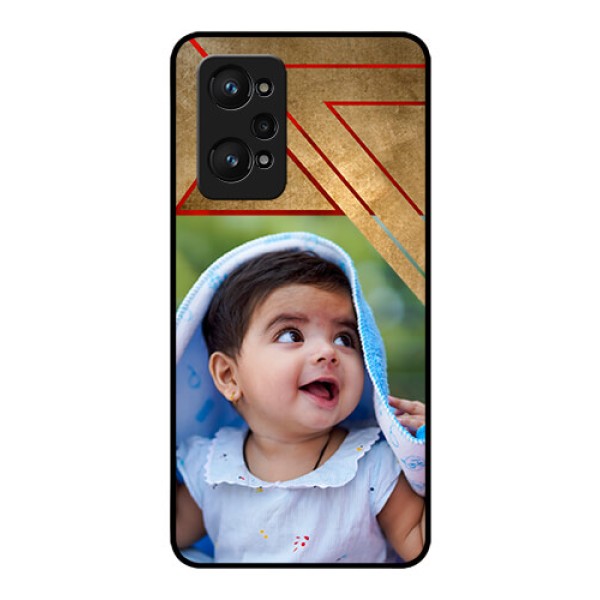 realme GT Neo 2 5G Personalized Glass Phone Case - Gradient Abstract Texture Design