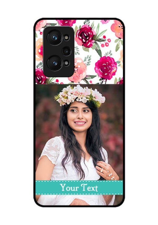 realme GT Neo 2 5G Custom Glass Phone Case - Watercolor Floral Design