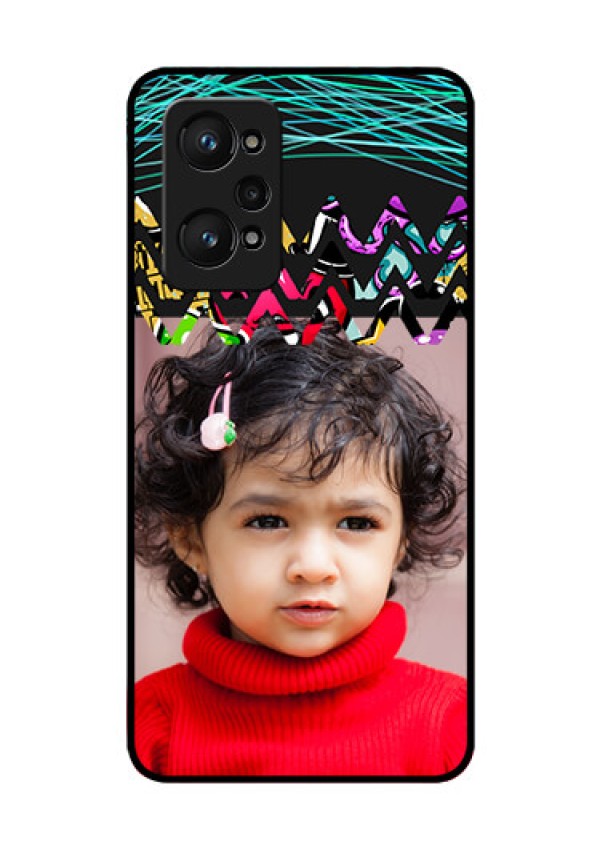 realme GT Neo 2 5G Personalized Glass Phone Case - Neon Abstract Design